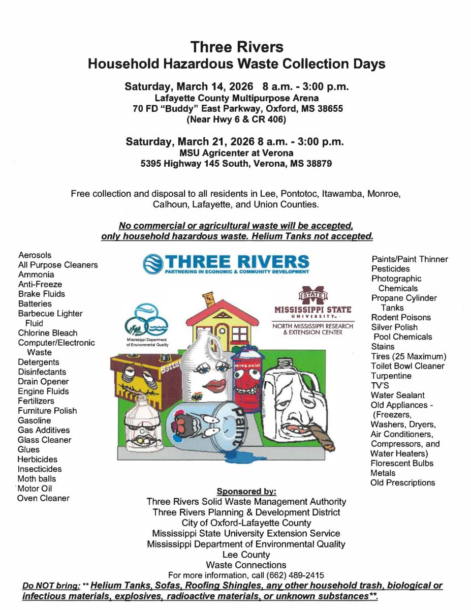 3Rivers Household Hazardous Waste Collection Days